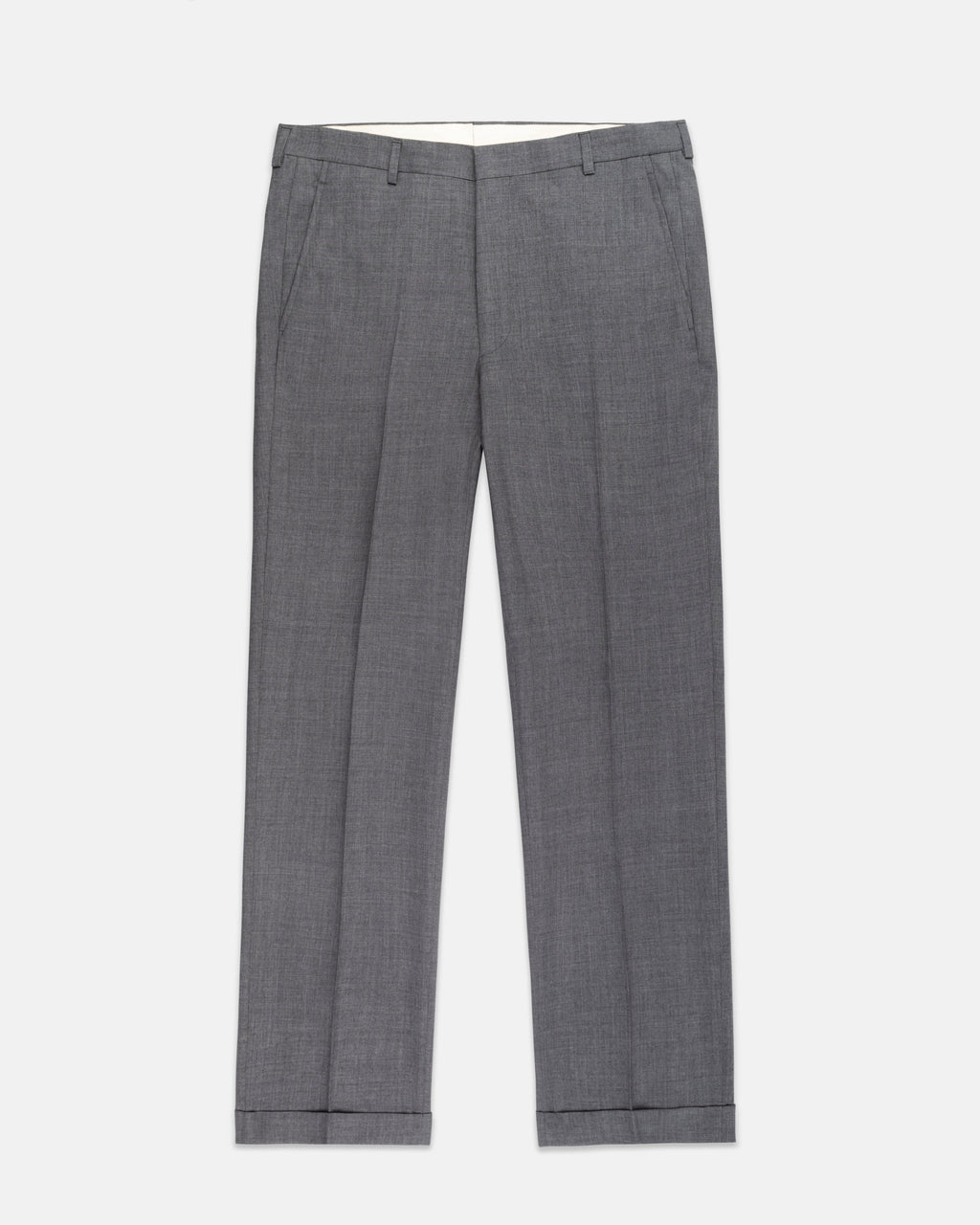 Made-in-USA Medium Grey Fox Air Wool Trouser